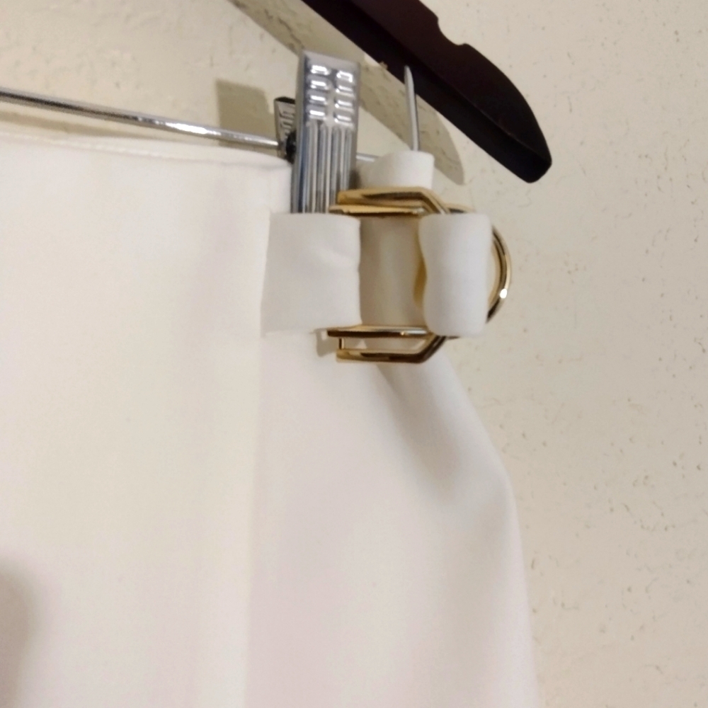 White House Black Market Ivory Tan Black Color Block Wrap Pencil Skirt - Picture 7 of 10